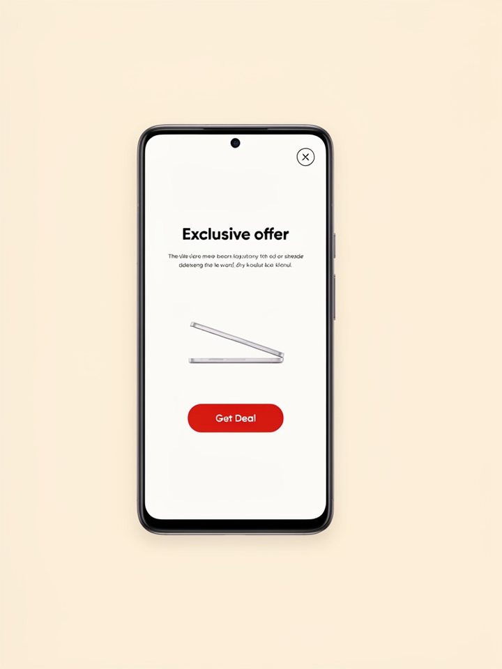 Interstitial ad example